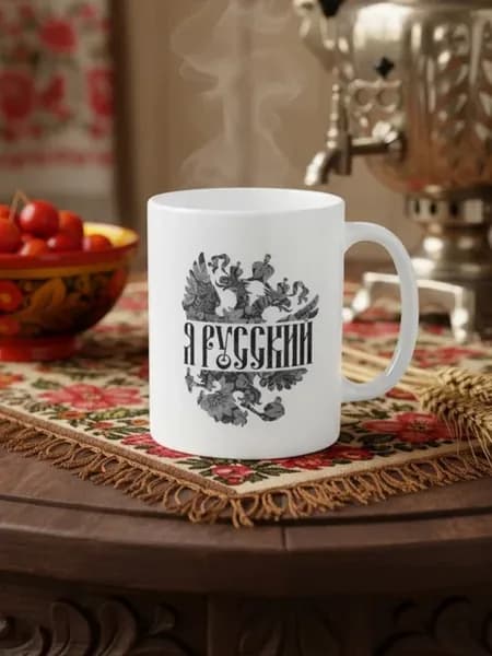 Кружка сувенирная в Русском стиле Я Русский