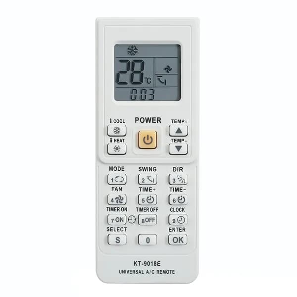 Кондиционер универсальный пульт дистанционного управления для Toshiba Panasonic Sanyo Nec Fujitsu LG Aux KT-9018E