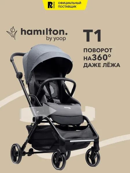 Коляска прогулочная Хэмилтон T1 с реверсивным блоком
