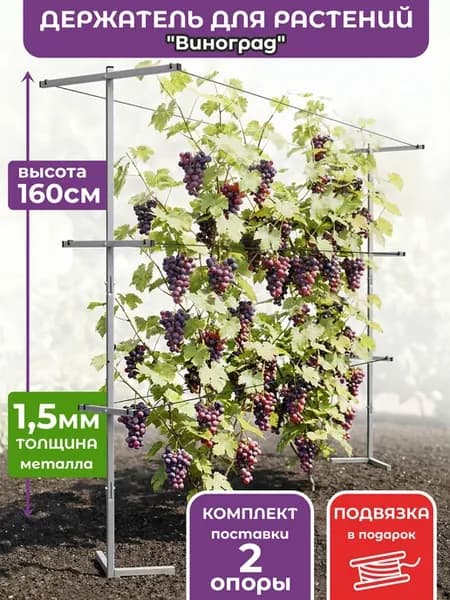 Шпалера садовая сборная для малины и винограда, 160 см
