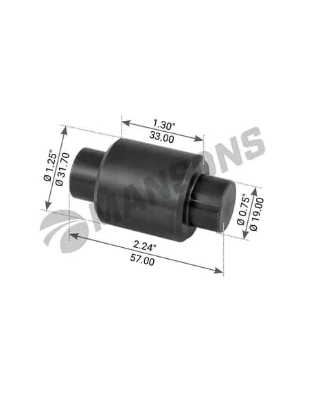 Ролик тормозной колодки 19*32*60 Meritor, SAF, Fruehauf (Mansons)