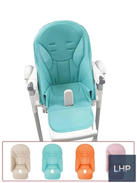 Чехол из эко-кожи для Peg Perego Siesta Prima Pappa Zero3/Молочный-синий