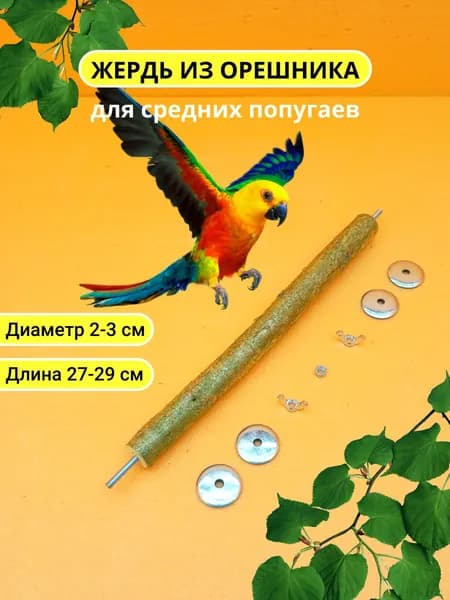 Жердочка для средних попугаев и птиц D2-3 L27-29