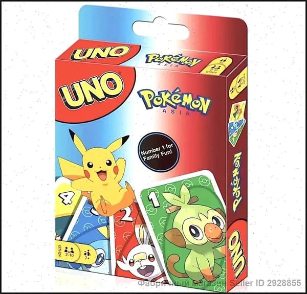 Настольная карточная игра UNO Pokemon карт, Привет, Новая версия игры для всей семьи