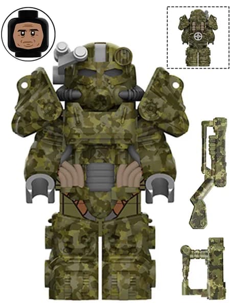 Фигурка "Fallout", боец Братсва Стали в силовой броне T-60, конструктор