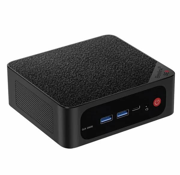 Beelink Мини-ПК (AMD Ryzen 7 5800H, RAM 16 ГБ, SSD 512 ГБ, Windows 11 Pro), черный