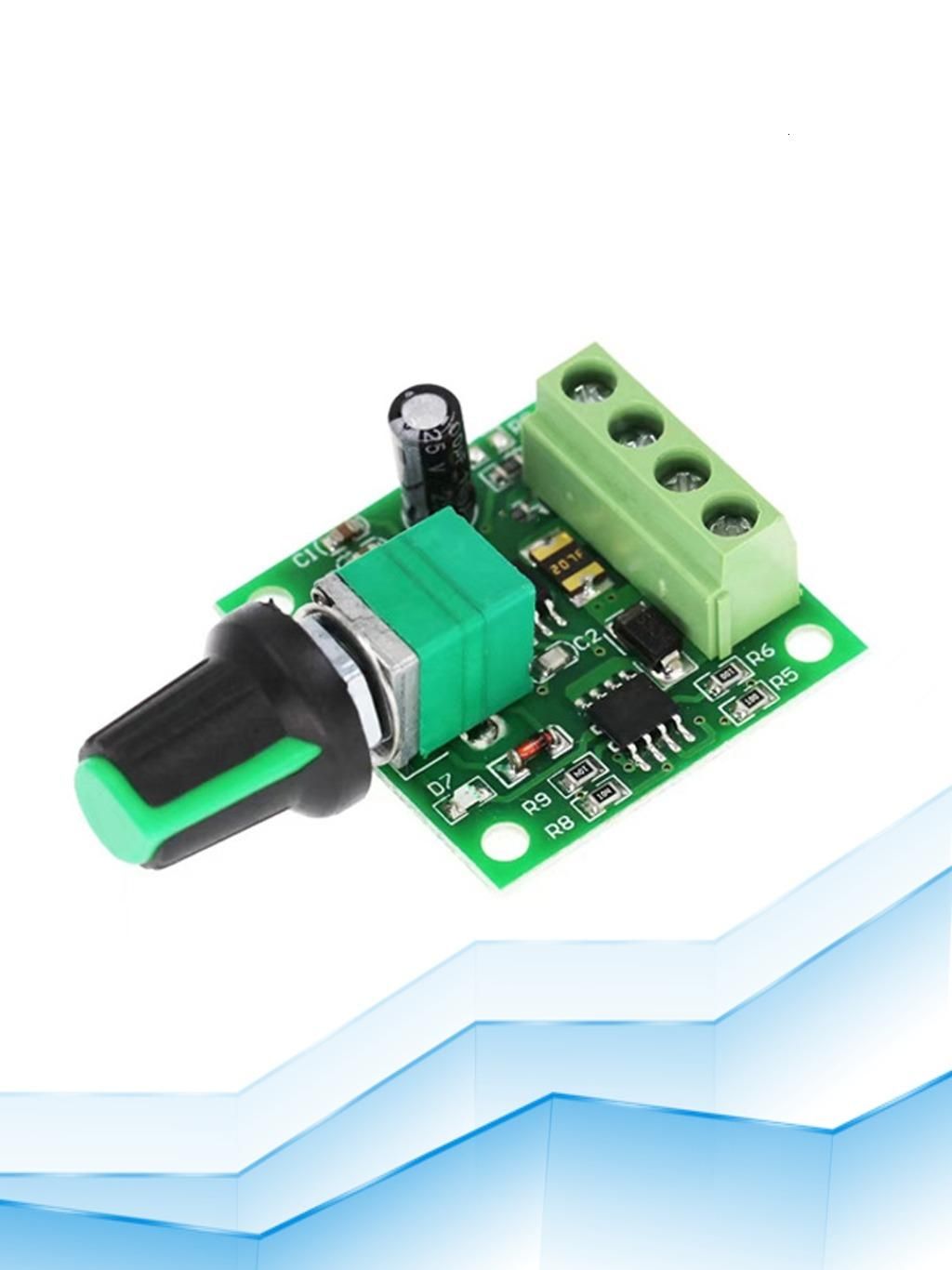 Регулятор скорости двигателя PWM 1.5-12V 2A, модуль питания 1.8V 3V 5V 6V