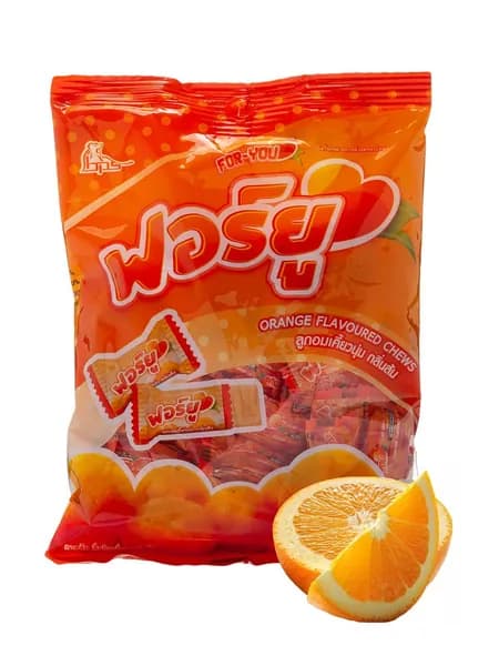 Конфета жевательная Boonprasert "For You" Orange со вкусом апельсина, 140 гр.
