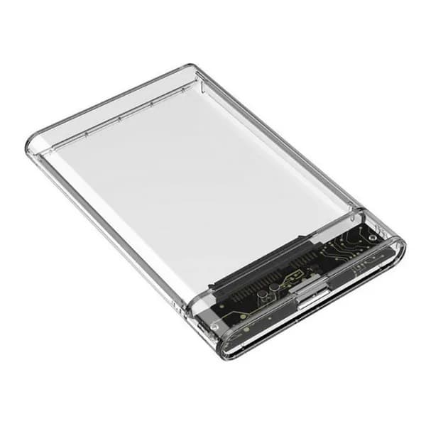 Прозрачный корпус для 2,5" HDD с USB 2.0/3.0 Micro-B и USB 3.1 Type-C