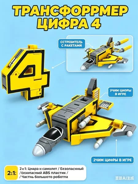 Цифровой трансформер игрушка 1шт