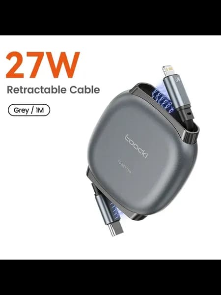 Toocki 27W выдвижной кабель Lightning, 1м