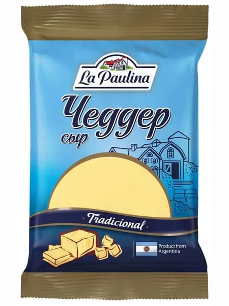 La Paulina Сыр Чеддер Полутвердый 48%, 180г