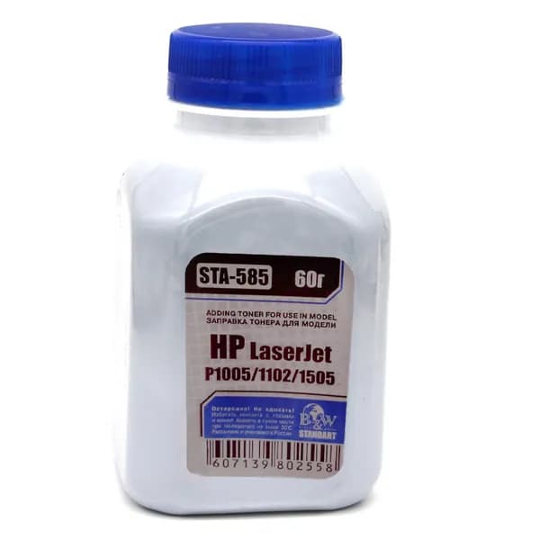 Тонер B&W Standart для HP LJ (фл. 60г) STA-585