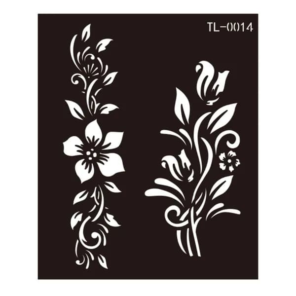 (1 лист) Hannah Hollow tattoo Sticker Juice Полупостоянный шаблон для струйной татуировки DIY-TL0014