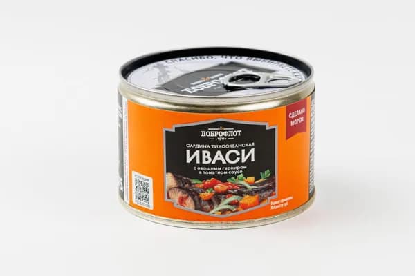 Сардина тихоокеанская (Иваси) с овощным гарниром в томатном соусе, 245 г