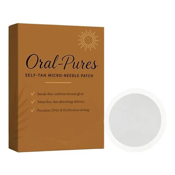 Микроигольные патчи Oral-Pures для ровного автозагара, быстросохнущая формула без липкости