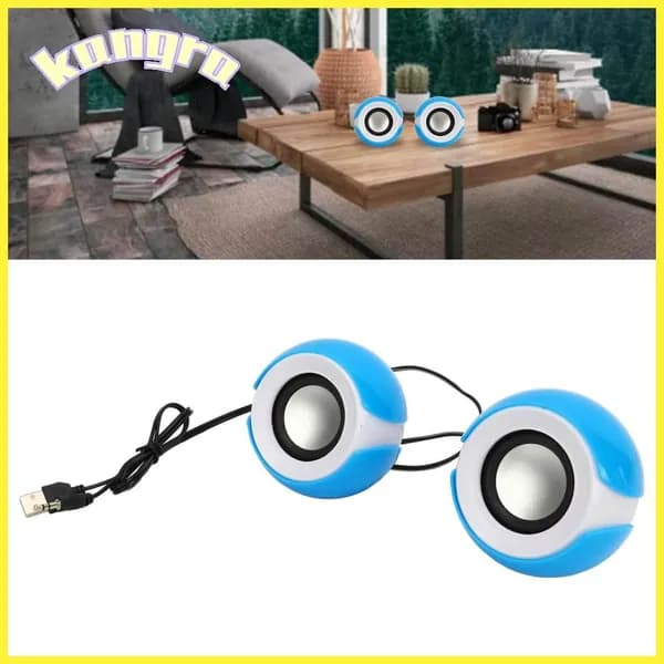 USB мини-колонки, яркий дизайн, для компьютеров и ноутбуков