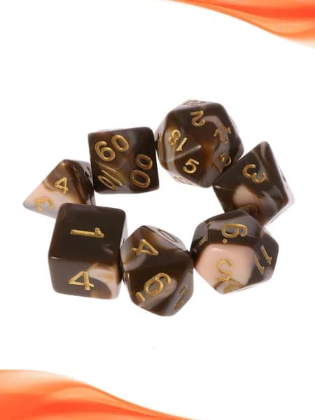 Набор из 7 игральных костей для RPG