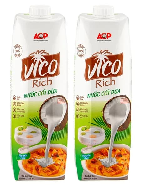 Органический кокосовый напиток "Coconut Milk" / organic ACP VICO Rich, 1 л х 2 шт