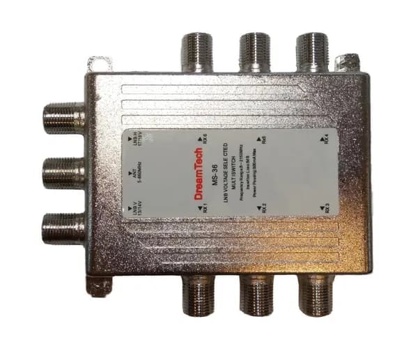 Мультисвитч DreamTech MS-36, 3 входа - 6 выходов, оконечный