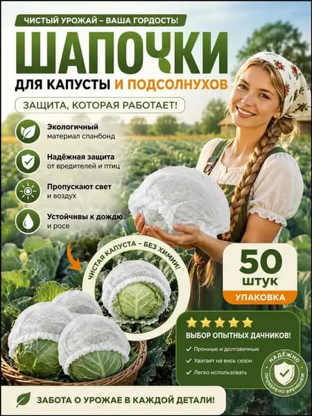 Укрывной материал, 0.2x0.22 м, 50 шт