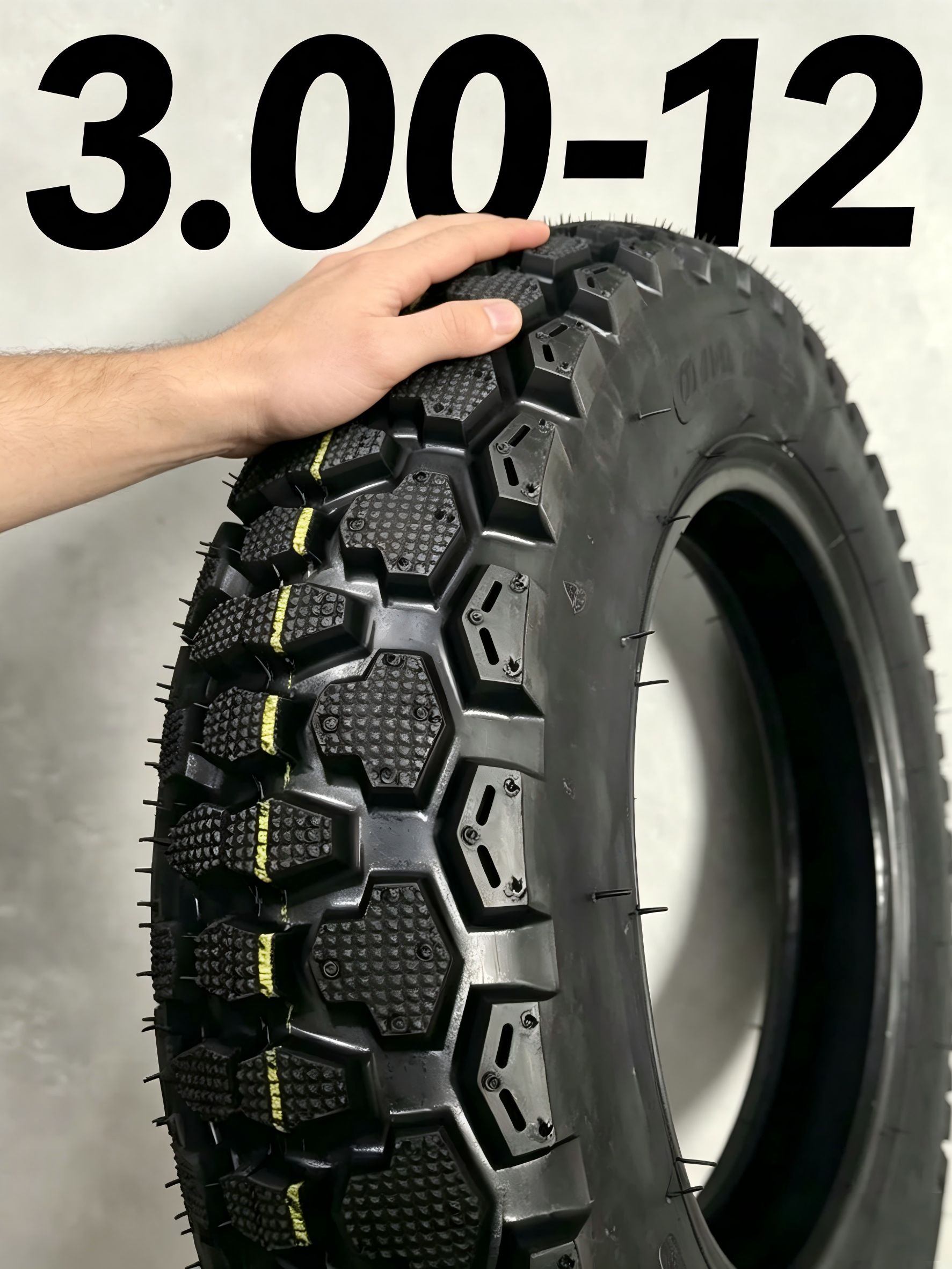 Внедорожная покрышка 3.00-12 для скутера и мототехники Мотошины  80/R12 J Front/Rear