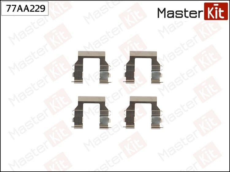 Комплект установочный тормозных колодок Mitsubishi PAJERO II (V3_W, V2_W, V4_W) 1990 - 2001, MASTERKIT 77AA229