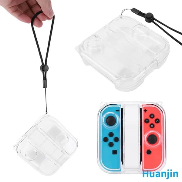 Прозрачный чехол для Joy-Con с отделением для картриджей