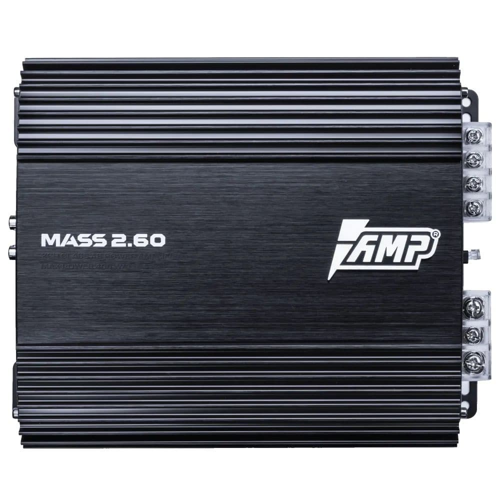 Автомобильный 2-х канальный усилитель звука для акустики AMP MASS 2.60
