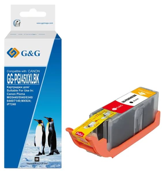 G&G PGI-450XL BK - 6434B001 Картридж струйный черный 20.4 мл