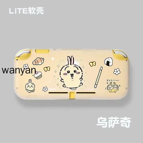 Защитный чехол полуобъемный для Nintendo Switch Lite: тематический дизайн с Chiikawa (Чикава) из аниме Chiikawa