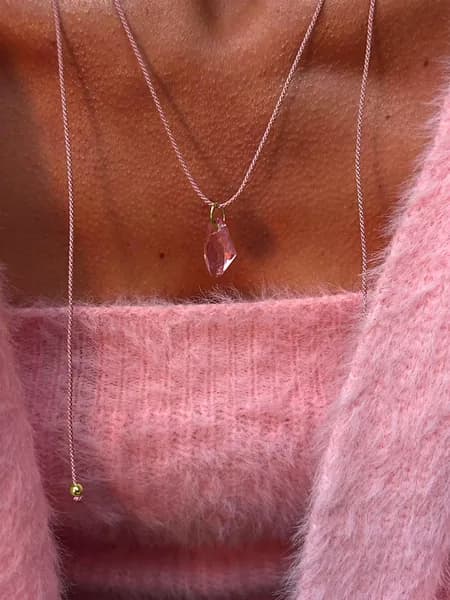 Подвеска LILI GLDN, кристалл Swarovski, серебро 925, золото 999