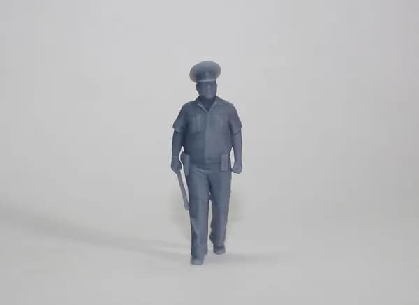 "Капитан Зимин" Фигурка в масштабе 1:43 для диорам и коллекционирования. Высота фигурки 4 см.