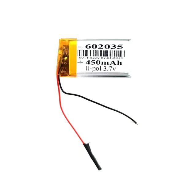 HP F100 аккумулятор 450mAh 3.7v 2 провода (батарея на видеорегистратор совместимая универсальная)
