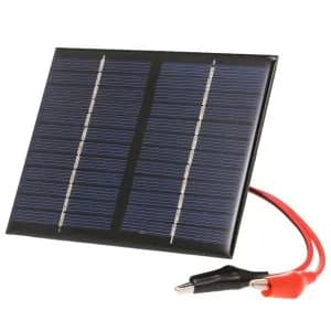 1.5W/12V Солнечное зарядное устройство с зажимом типа крокодил Компактная поликристаллическая солнечная панель
