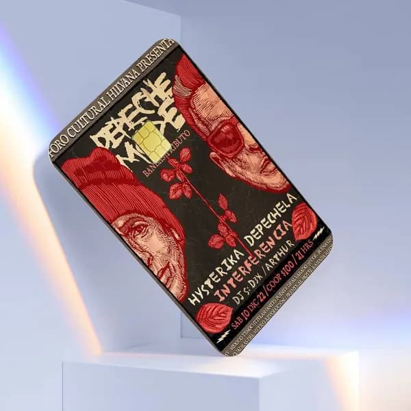 Депеш Мод Группа Depeche Mode Наклейка для банковской карты