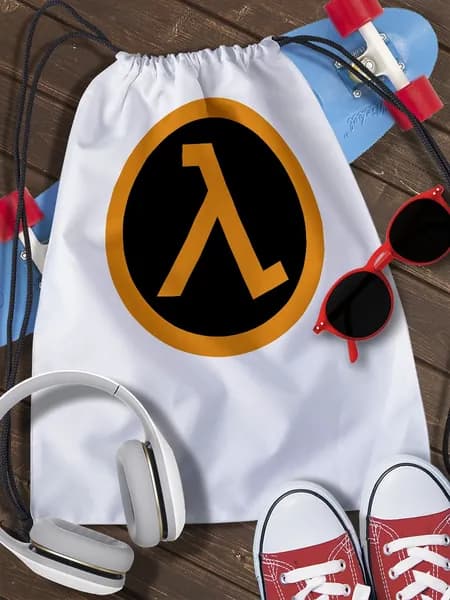 Мешок для сменной обуви half life (халф лайф, игра, Sci-Fi, Гордон Фримен, хедкрабы, Black Mesa) - 1