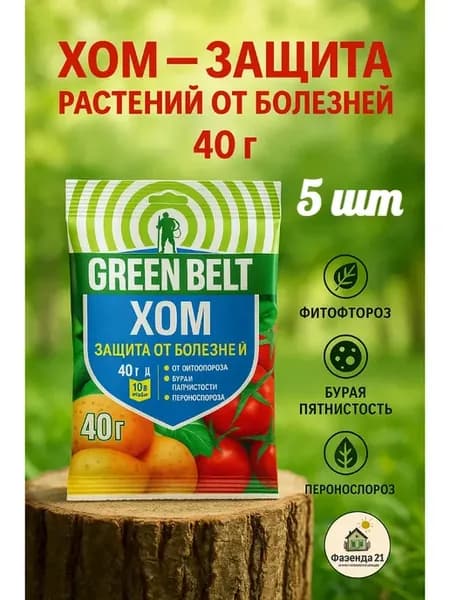 Хом от болезней на растениях 5 шт по 40гр