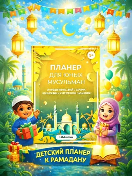 Детский мусульманский планер, Недатированный, 15 страниц, Исламский планировщик для юных мусульман