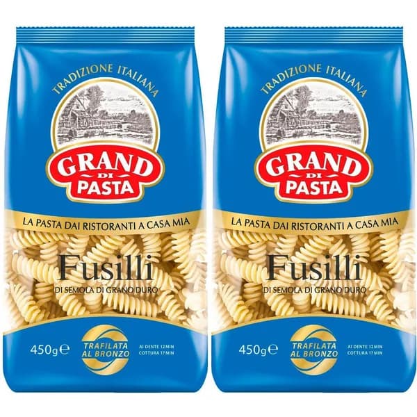 Макаронные изделия Grand di Pasta Fusilli Спирали 450 г, набор: 2 штуки