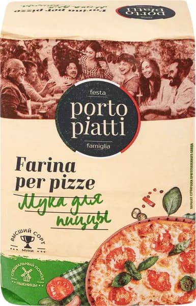 Мука для пиццы PORTO PIATTI, 1000г