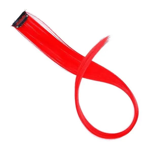 Длинные накладные прямые пряди на зажиме, синтетические цветные локоны для девушек,1 шт.