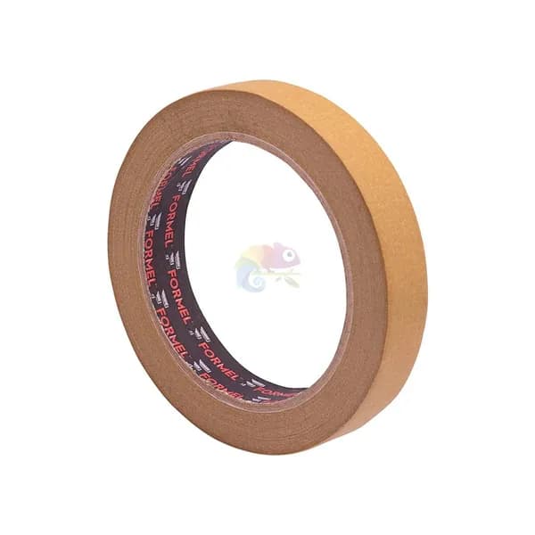 Маскировочная малярная лента Formel Brown FR6018 коричневый 18 мм. * 40 м. темп. до 80 C.
