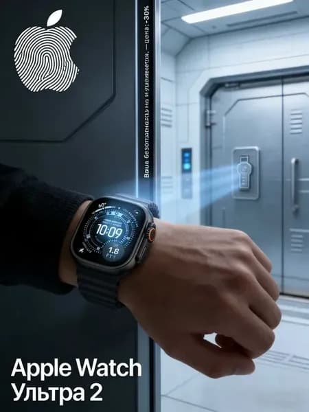 Смарт часы Watch Ultra 2 49mm прочные волна