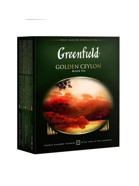 Greenfield. Чай черный Golden Ceylon, в пакетиках, 100 шт