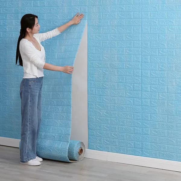 Самоклеящаяся 3D-панель для стен, водонепроницаемая, антибактериальная, для декора стен в спальне и гостиной, домашний ремонт 70*500см/100см,