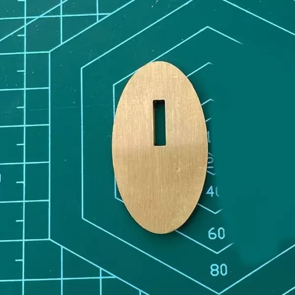 Больстер из латуни для ножа толщина 3 мм, паз 3мм арт. Я-03