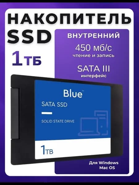 SSD накопитель 1TB для ПК и ноутбука