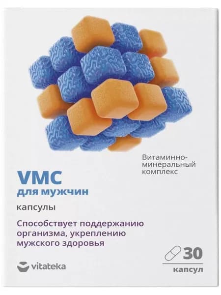 Витатека Витаминно-Минеральный Комплекс Vmc Для Мужчин Капс. 0,75 Г №30 (Бад).