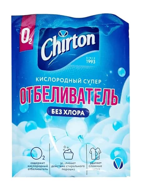 Chirton Кислородный SUPER Отбеливатель без хлора, 75 г